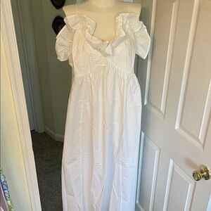NWT Elegant White Off-Shoulder Dress